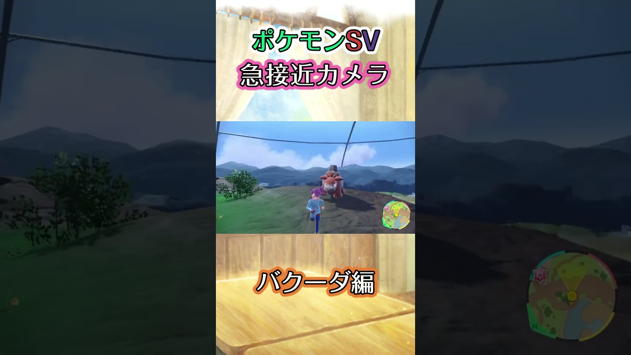【ポケモンSV】バクーダにﾉｼﾉｼと追い掛けられるだけの動画 #ポケモン #ポケモンsv #バクーダ #shorts