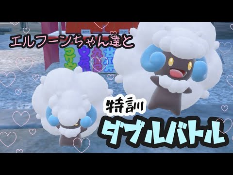 【ポケモンSV】神エルフーンちゃん達と頑張る久しぶりの特訓ダブルバトル✨✨✨