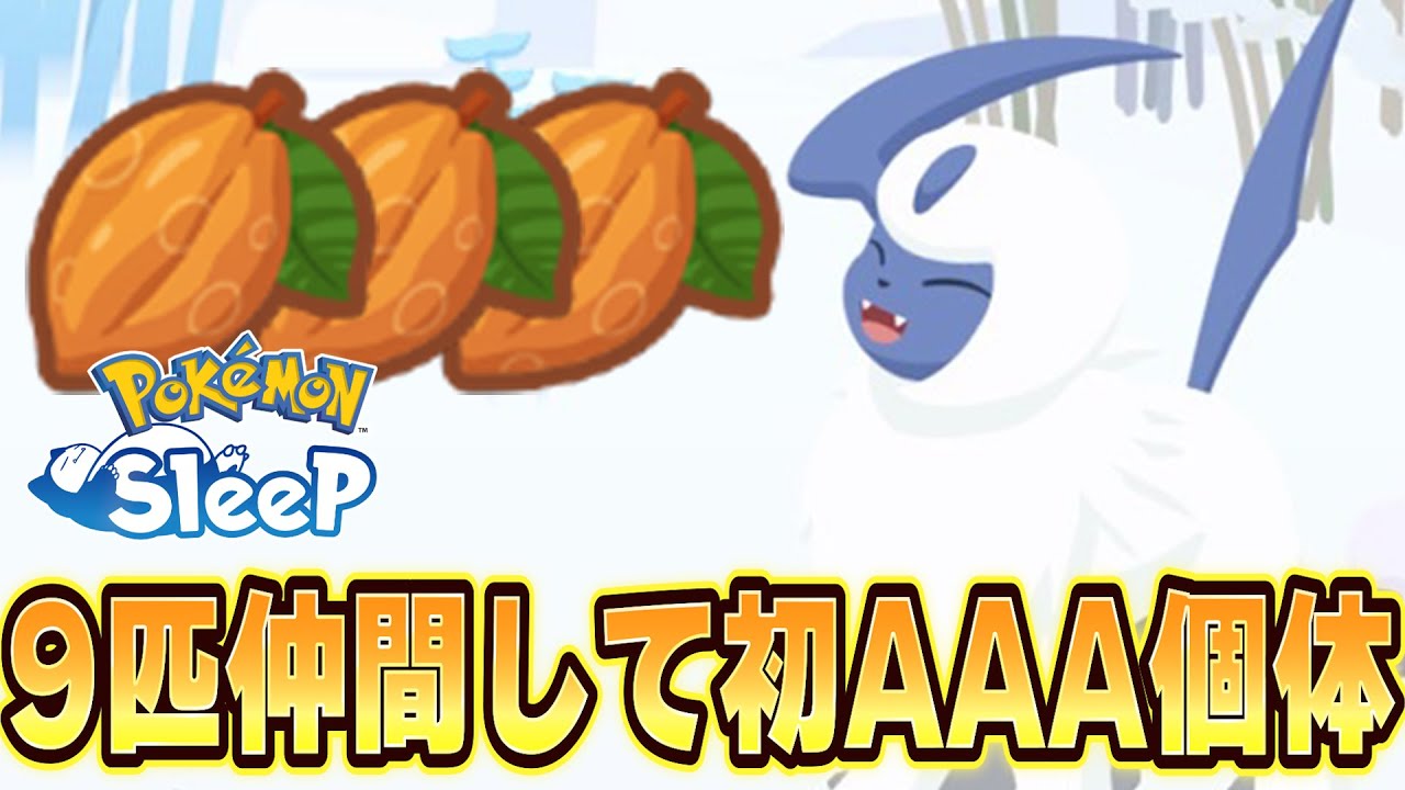 アブソルのAAA個体？んなもん幻じゃよ。夢を見るな【ポケモンスリープ】
