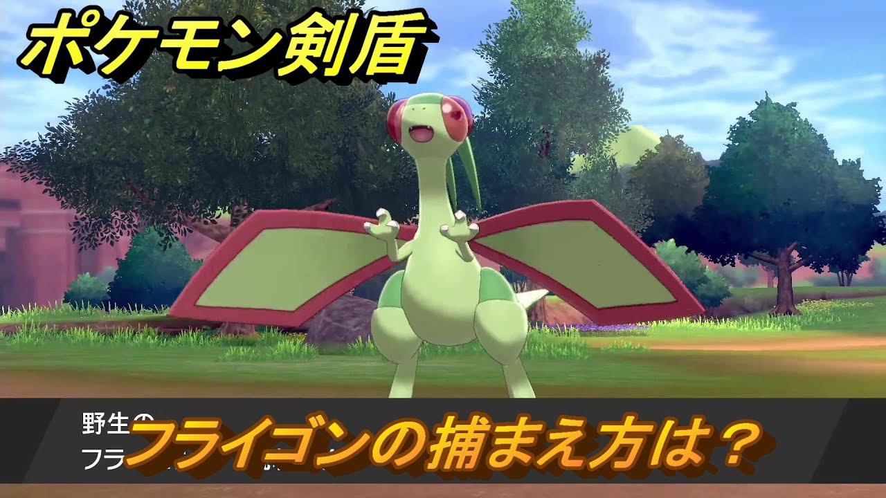 ポケモン剣盾　フライゴンの出現場所は？オススメの場所は？天気は？ポケモン図鑑コンプへの道！　最新版【ポケモンソード・シールド】
