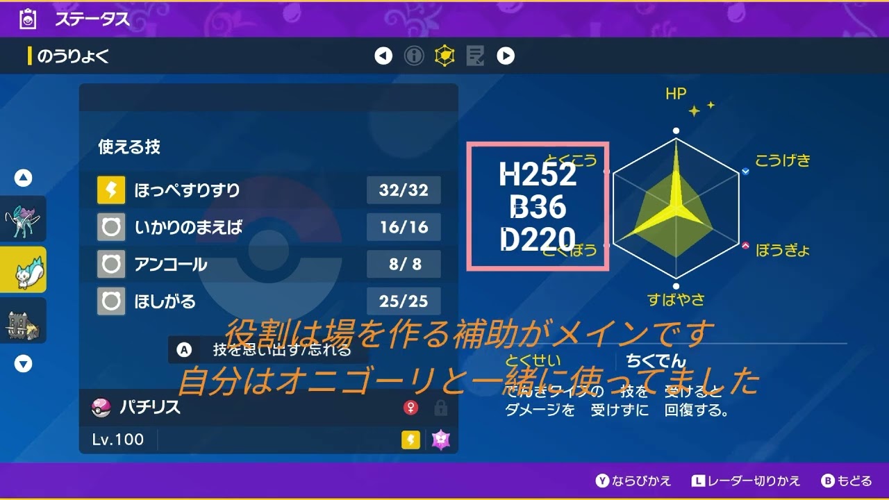 【ポケモンSV】パチリス育成論