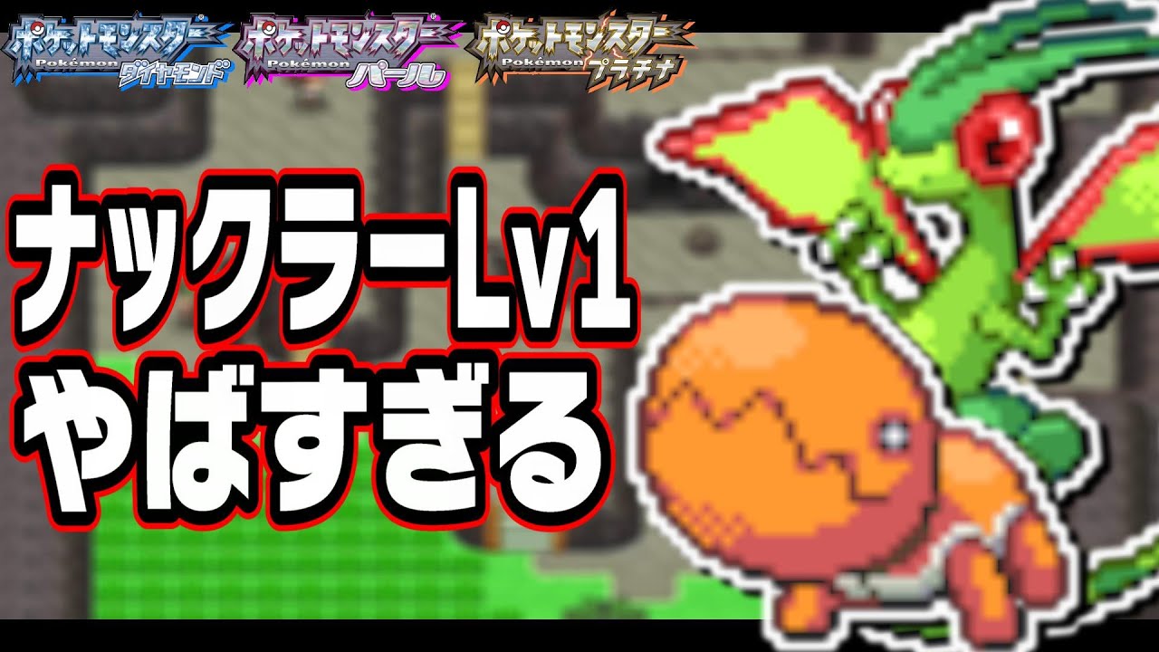 ナックラーLv1で旅を始めてシロナのガブリアスにフライゴンは勝てるのか？