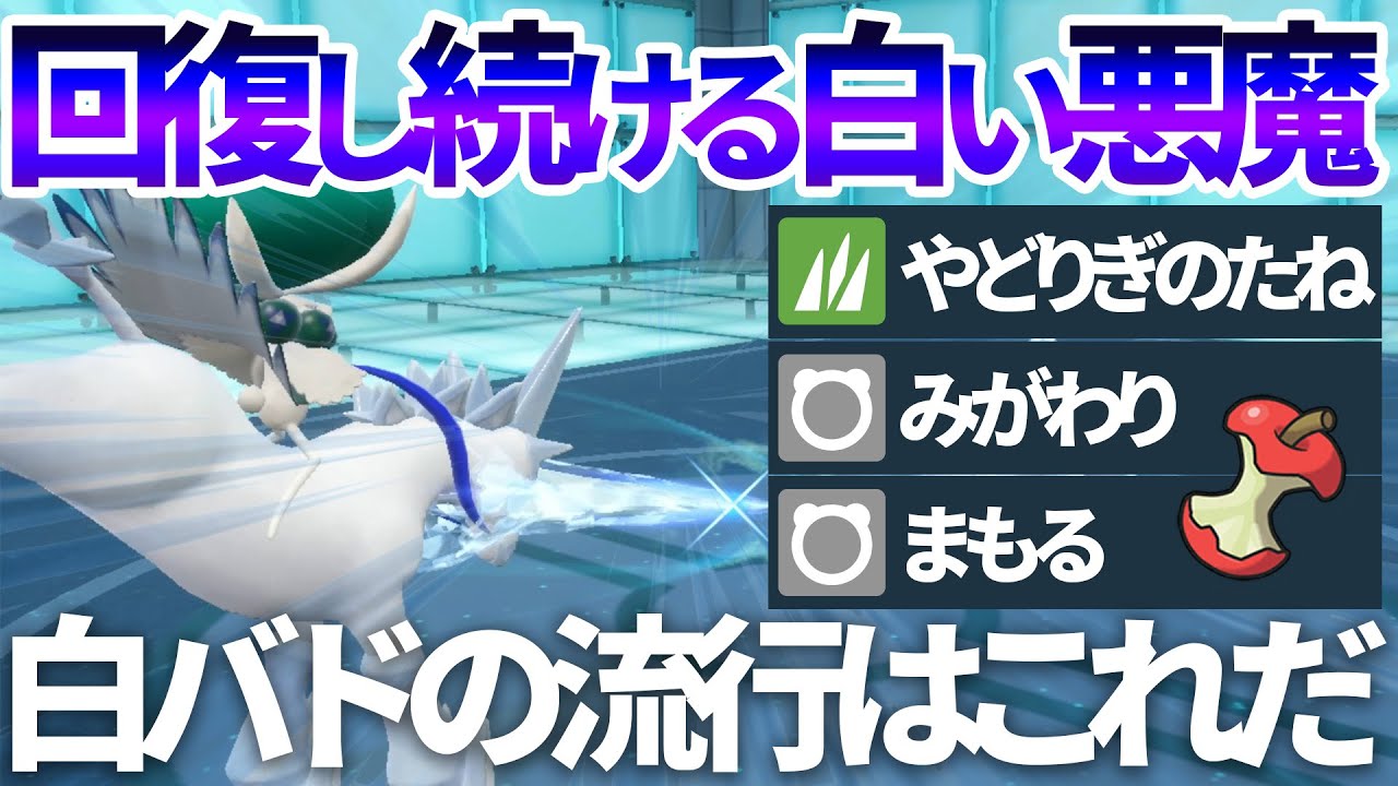 白バドレックスのトレンドの型はこれだ！回復し続ける白い悪魔が止まらない【ポケモン SV】【Pokémon SV】