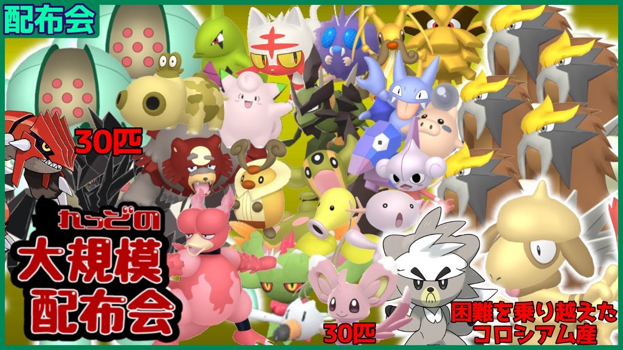 困難を乗り越えた色ドーブル、色違いエンテイ５匹・レジスチル3匹、ダクマなど色違い数百匹以上大規模配布会！概要欄必読！！【ポケモンSV #れっどの大規模配布会】