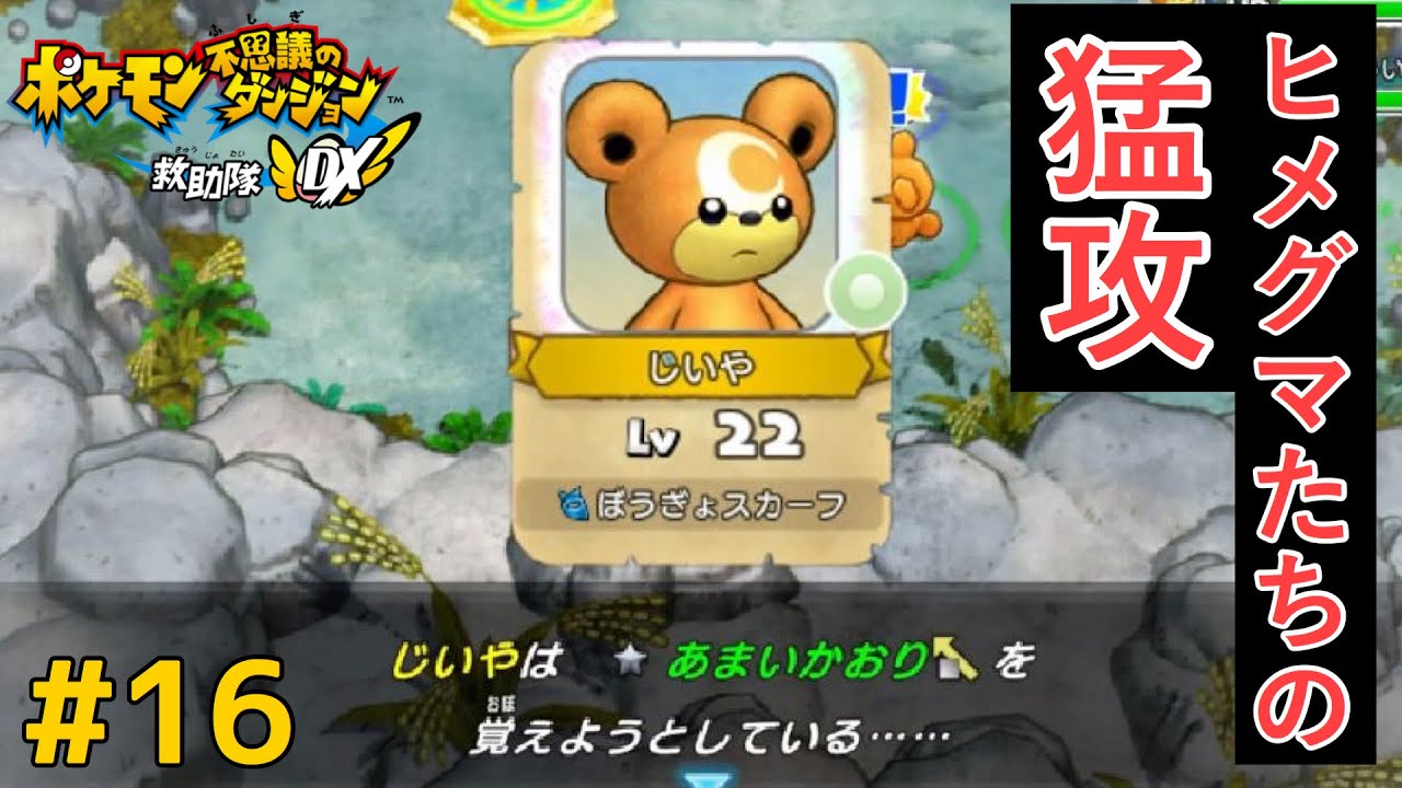 生き抜く術を知っているヒメグマの猛者たち【ポケダンDX】#16