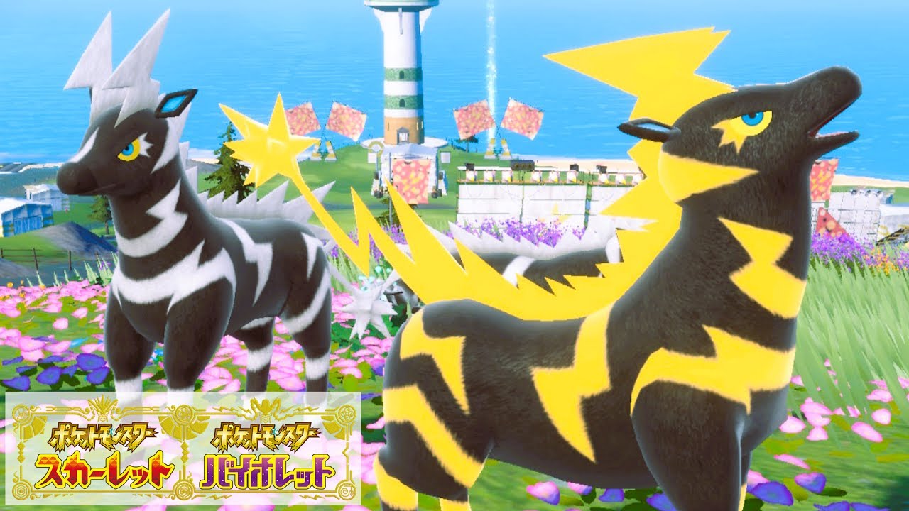 ゼブライカ６匹に囲まれて癒されピクニック【ポケモンSV】