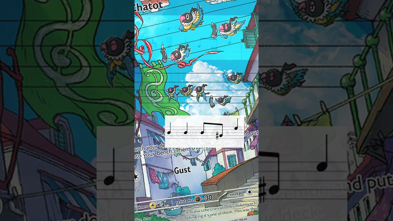 Pokemonကတ်မှာ မြှုပ်ထားတဲ့ လျှို့ဝှက်ချက်တစ်ခု... (Chatot Illustration Rare)