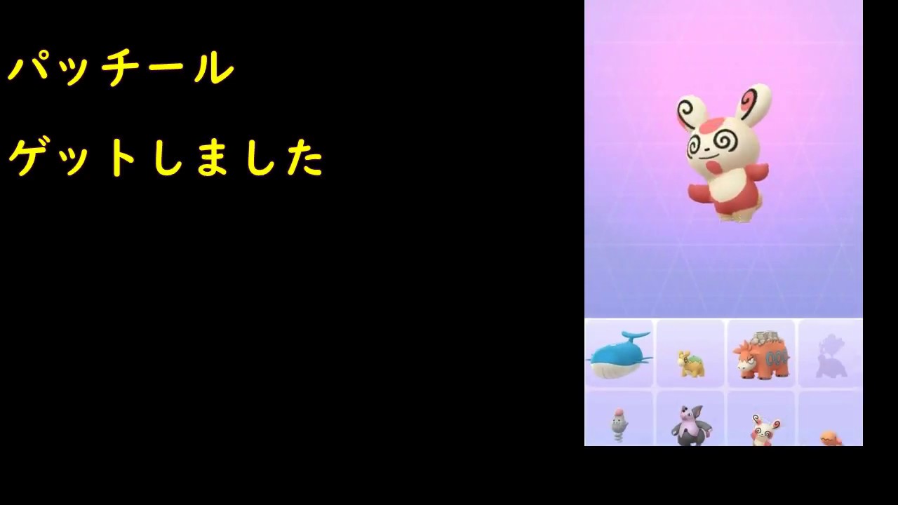 パッチールの8番ゲットしました。【ポケモンGO】