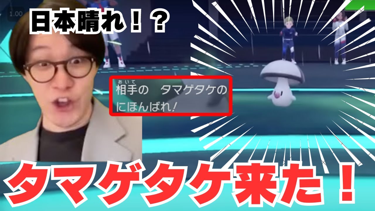 【ビエラ切り抜き】日本晴れを使う可愛いタマゲタケと対戦するビエラ【ポケモンSV】