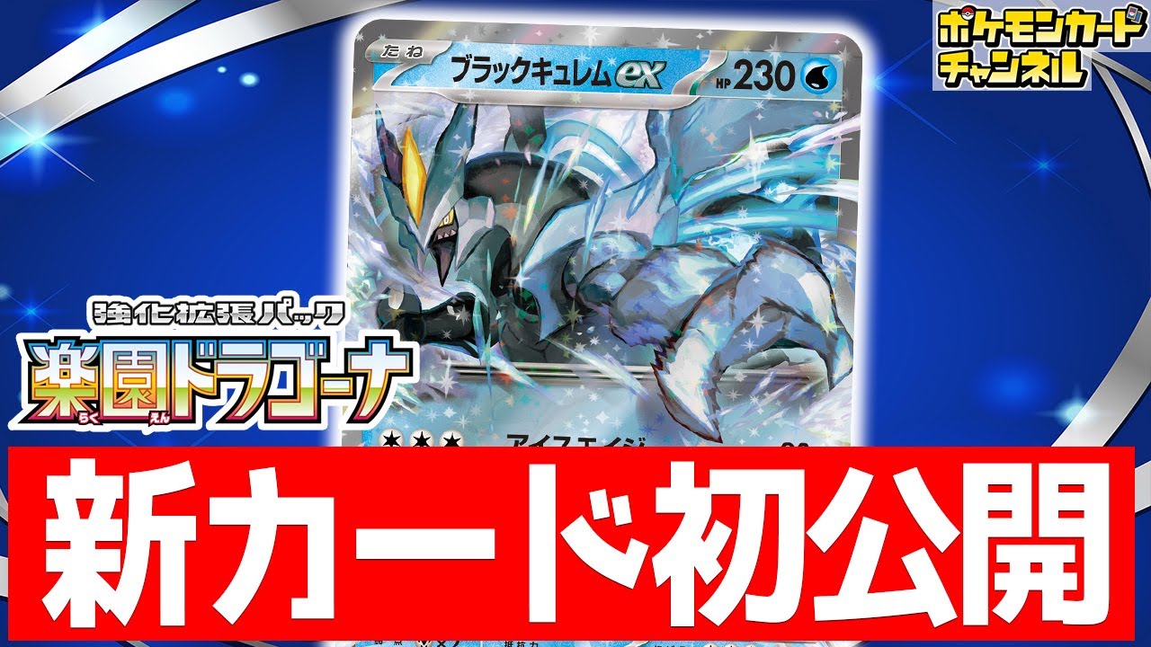 【初公開】ドラゴンポケモンに超有利！？ブラックキュレムexが登場！【楽園ドラゴーナ/ポケモンカード】