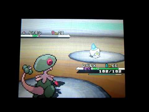 ポケモンＢＷ　色違いヒトモシに遭遇！＾＾