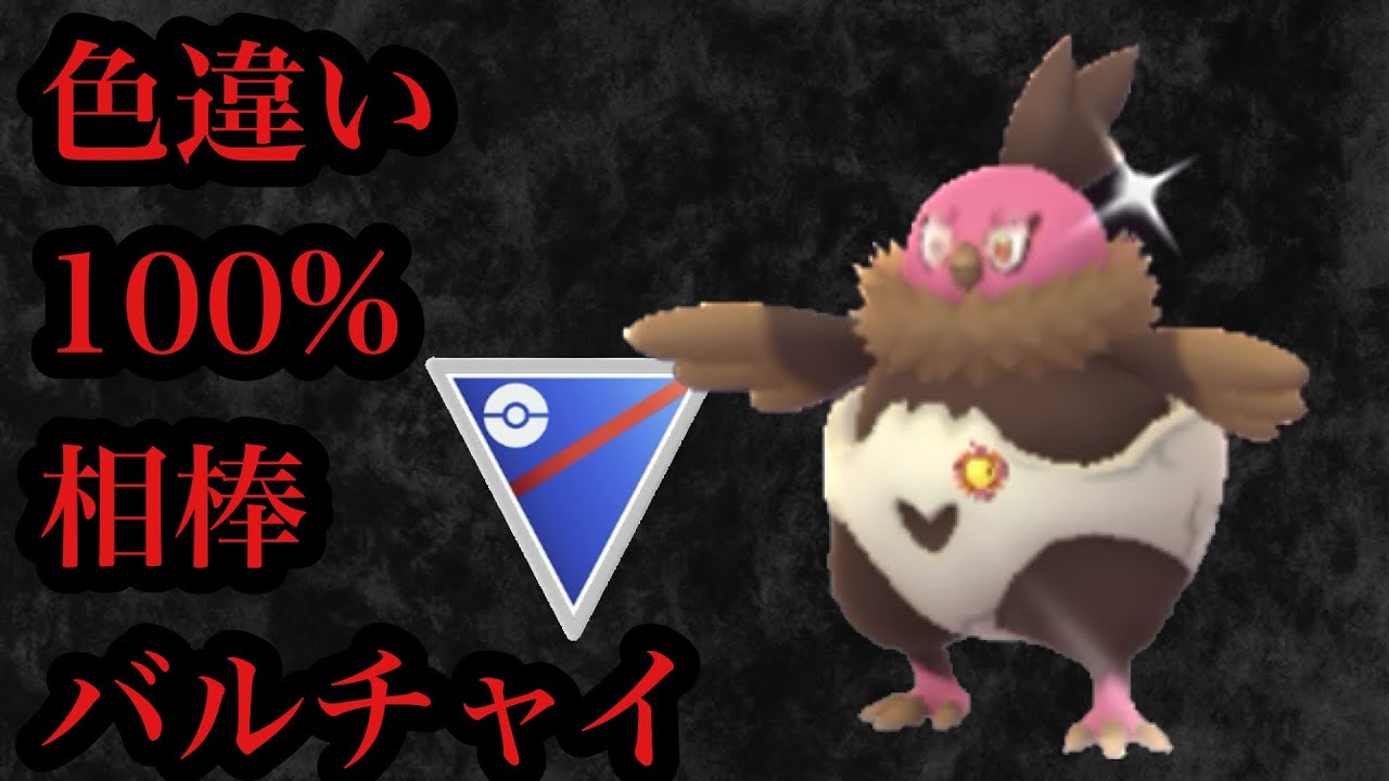 【ポケモンGO】GBL スーパーリーグ〈バルチャイ〉色違い！100%！バルジーナにする前にもちろんバルチャイで楽しむ　意外な大技でブッとび世界一周🌍