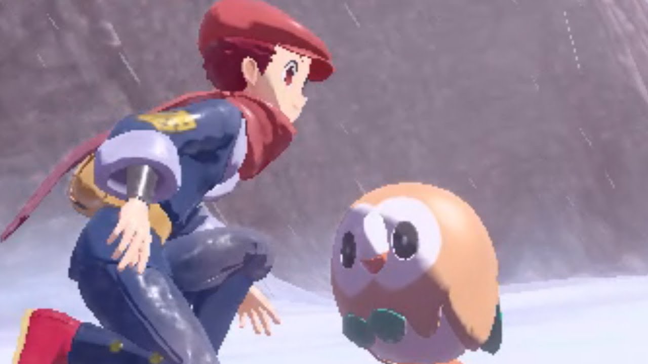 モクローとのたわむれ【レジェンズアルセウス】【ポケモン】