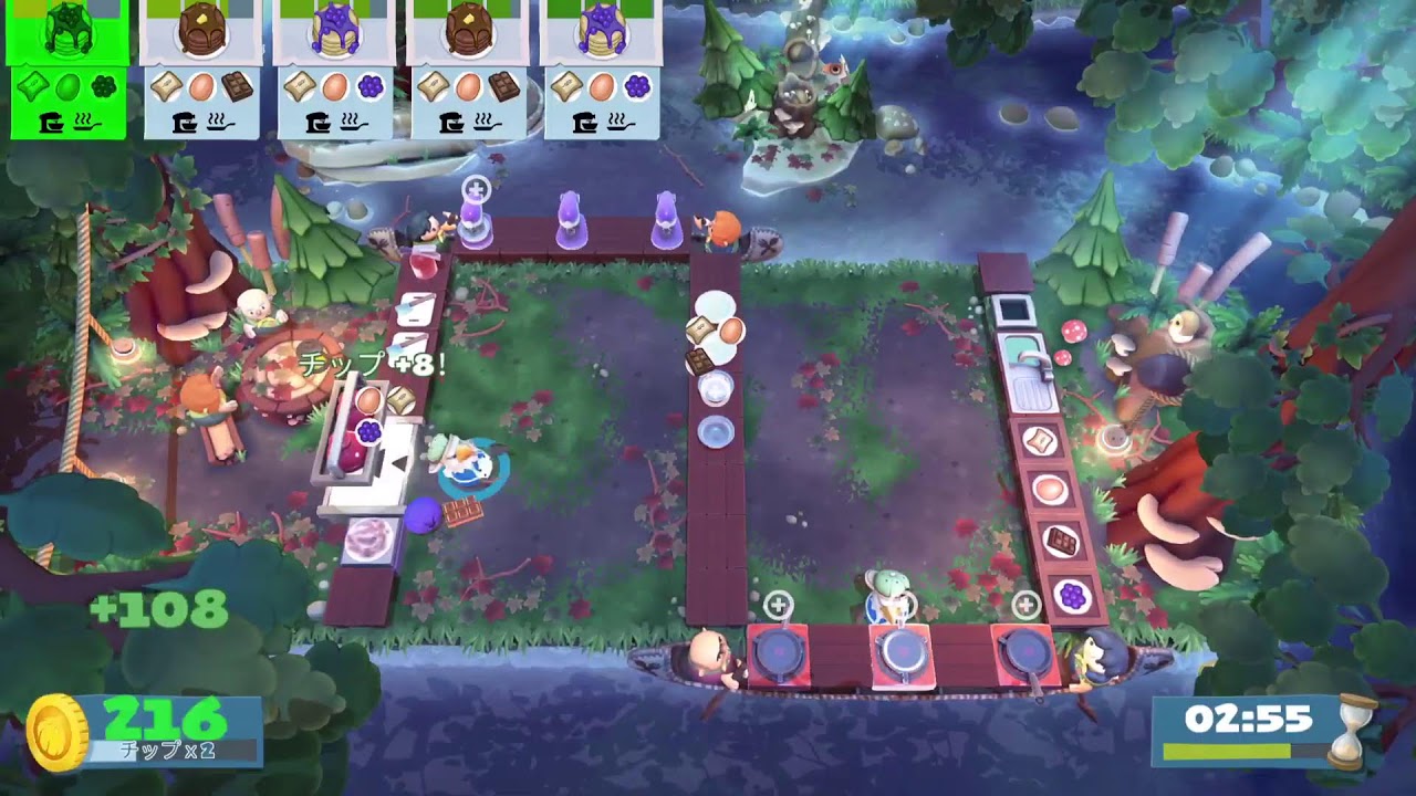 オーバークック2　キャンプでファイヤー　1人配信