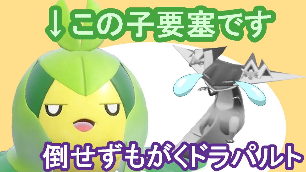 要塞役にいかが??クルマユ相手にもがき苦しむドラパルト!!【ポケモンSV】