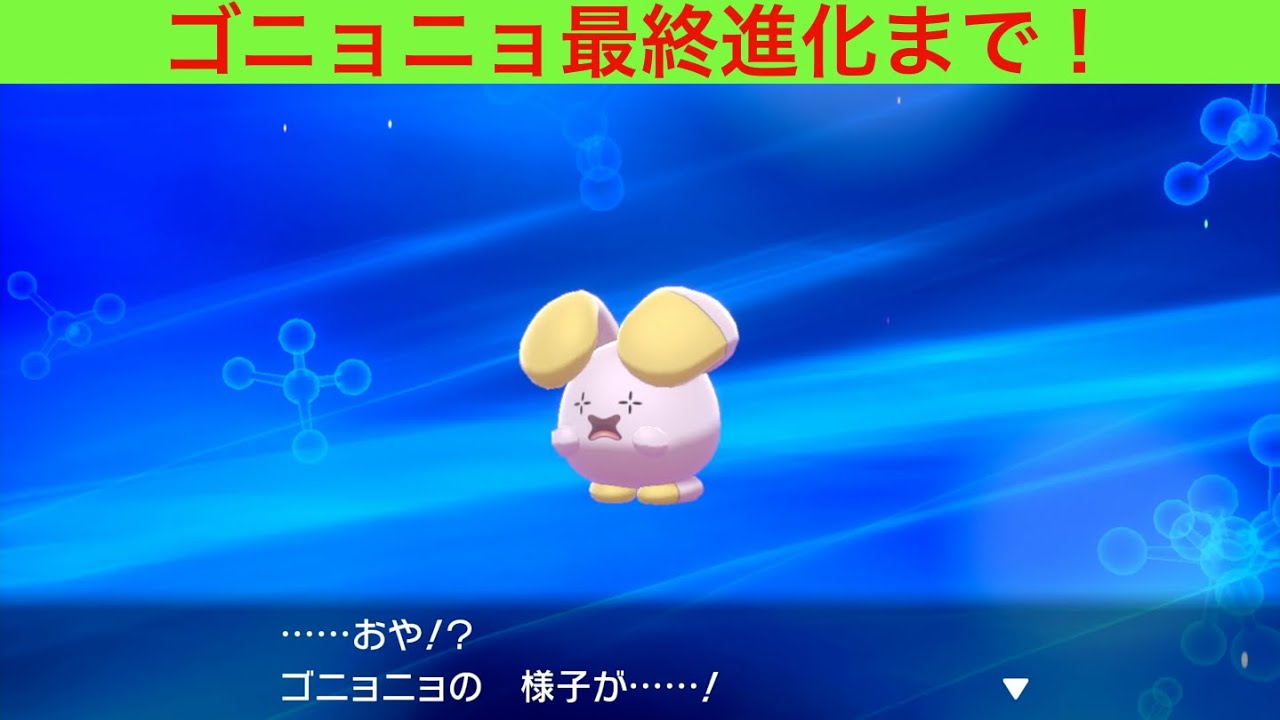 【#ポケモン剣盾】ゴニョニョが最終進化しました Pokémon sword shield