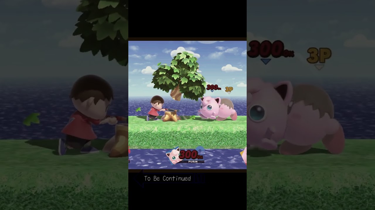 プリンちゃん！あぶなーい！むらびとの木が…！【スマブラSP】#スマブラsp #検証 #きほんはまる