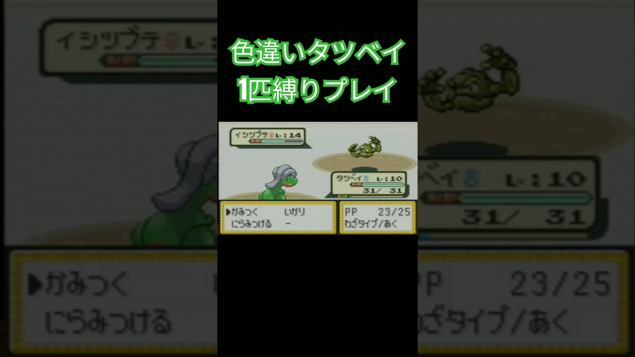 【ポケモンルビサファ】色違いポケモン1匹縛りプレイ!!タツベイきみに決めた！【ゲーム実況】【縛りプレイ】