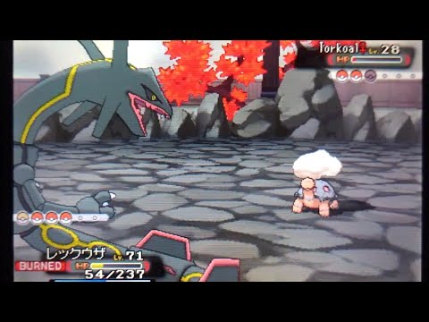 【英語実況】ポケットモンスターアルファサファイア 色違いレックウザ1匹旅 part5