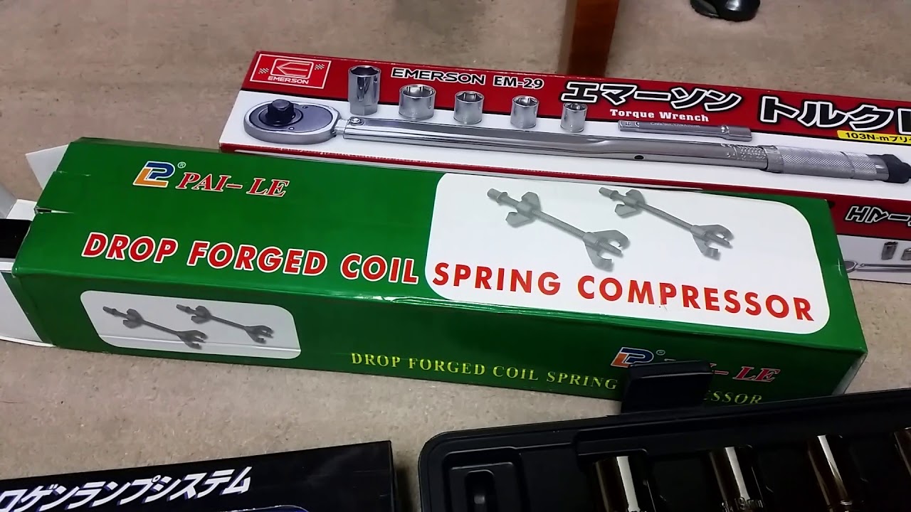 買ってきたものシリーズ、アマゾンで、トルクレンチ、コイルスプリングコンプレッサー