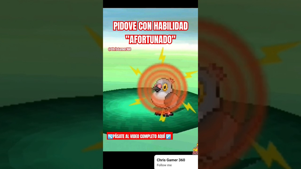 Hasta que apareceré el Pidove con Habilidad: "Afortunado" en Pokémon Negro #pokemon #nds #tutorial