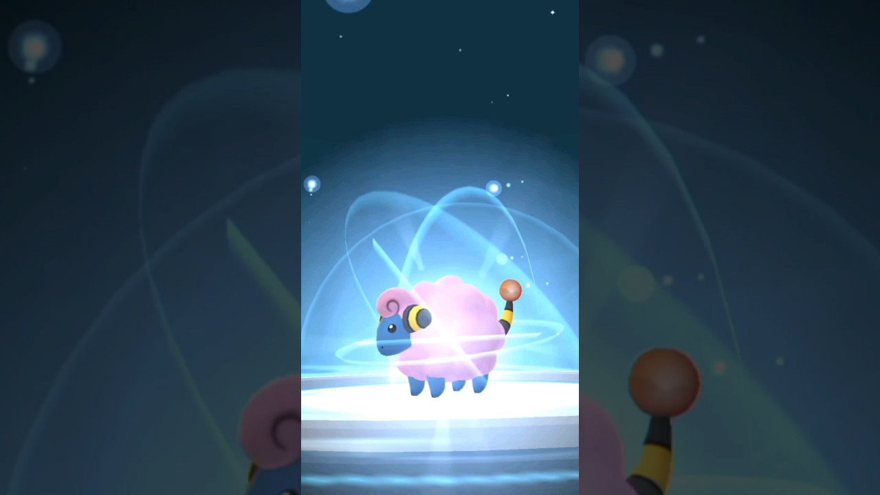 Evolving Shiny Mareep in Pokémon GO #pokemon #shinypokemon