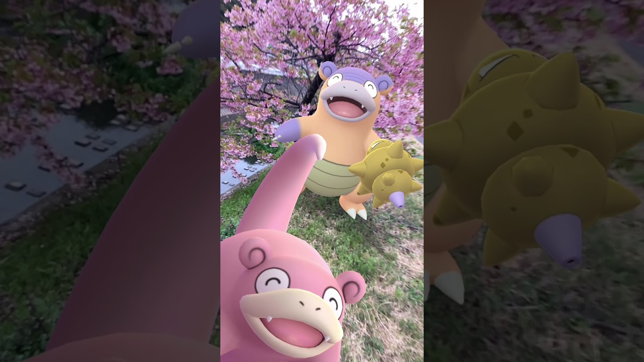 ヤドン｜Slowpoke｜ヤドラン｜Slowbro｜ヤドキング｜Slowking｜ガラル｜Galarian｜ShinyPokémon【ポケモンGO】PoKeMoN GO AR｜#Shorts
