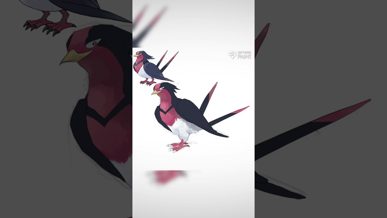 ポケモン描いてみた［オオスバメ］ #pokemonfanart #ポケモン #イラスト