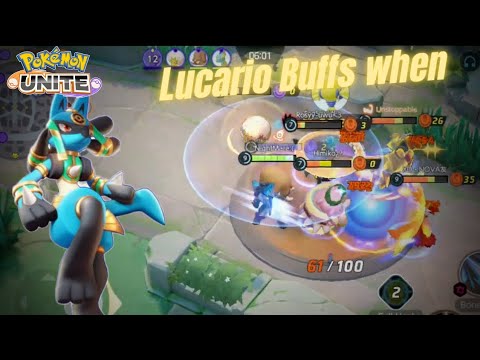 lucario needs buffs 😞 |pokemon unite montage/highlights