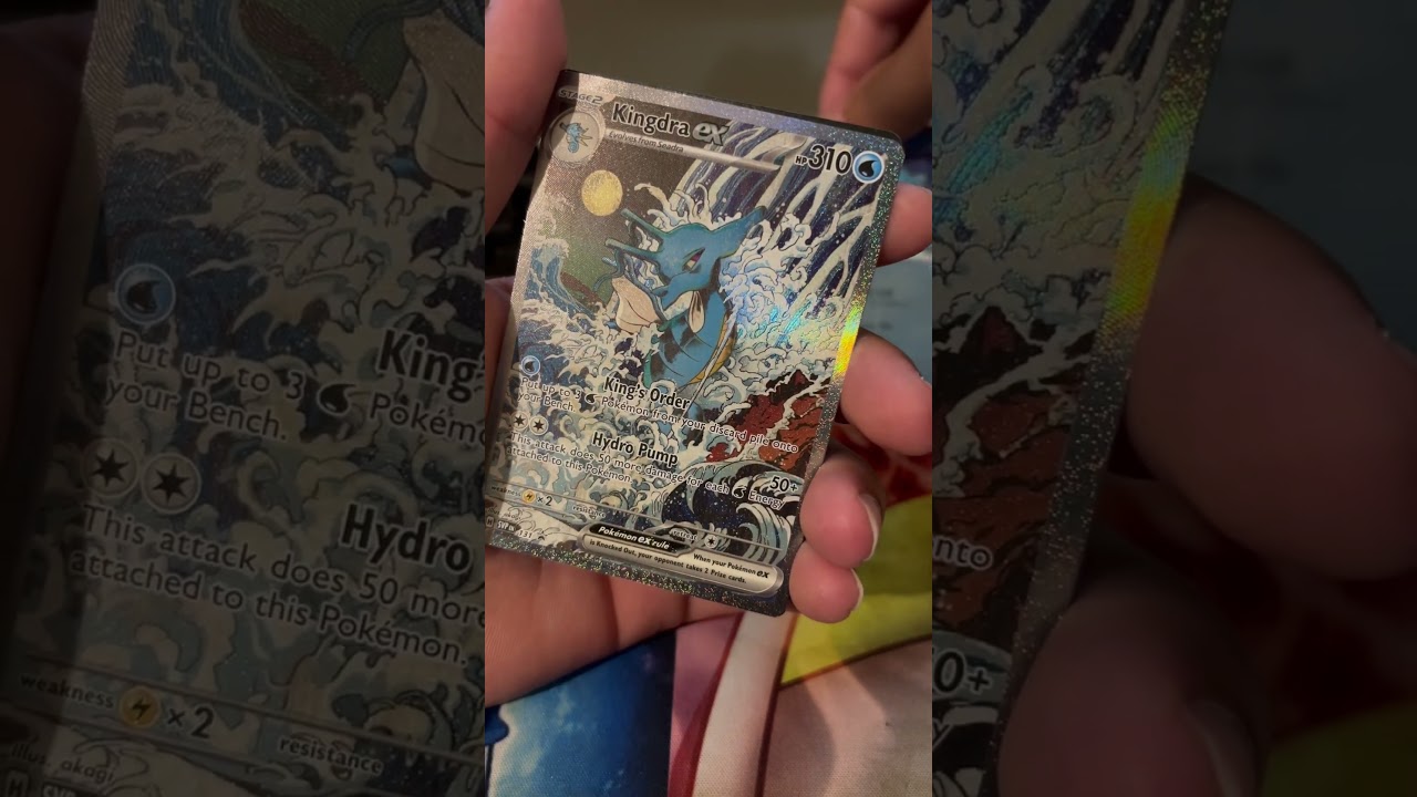 Horsea,Seadra,Kingdra ex #pokemon #opentothepokemoncardpack #pokemontcg #shorts