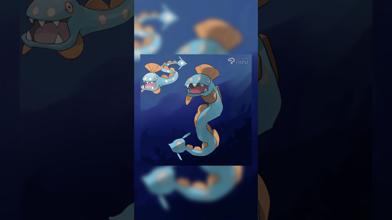 ポケモン描いてみた［ハンテール］ #shorts #pokemonfanart