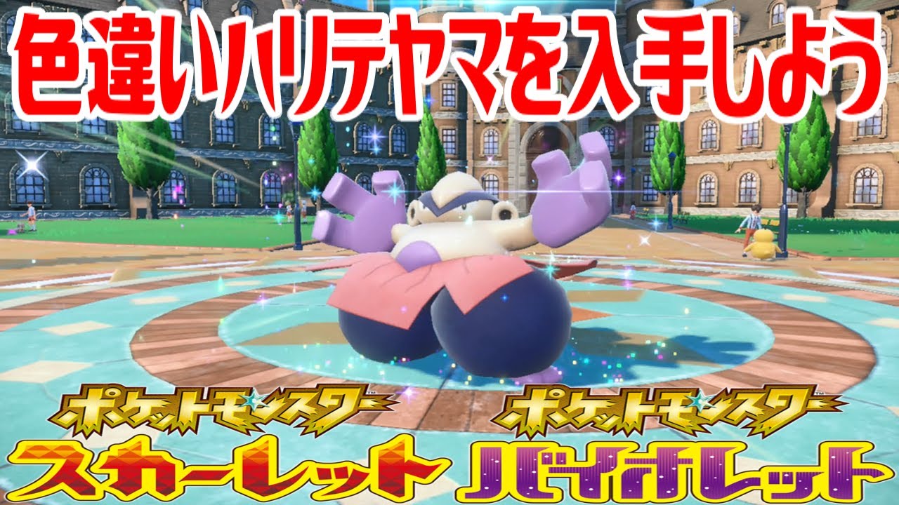 【ポケモンSV】色違いハリテヤマを入手しよう 進化入手【ポケットモンスター スカーレット・バイオレット】Pocket Monsters