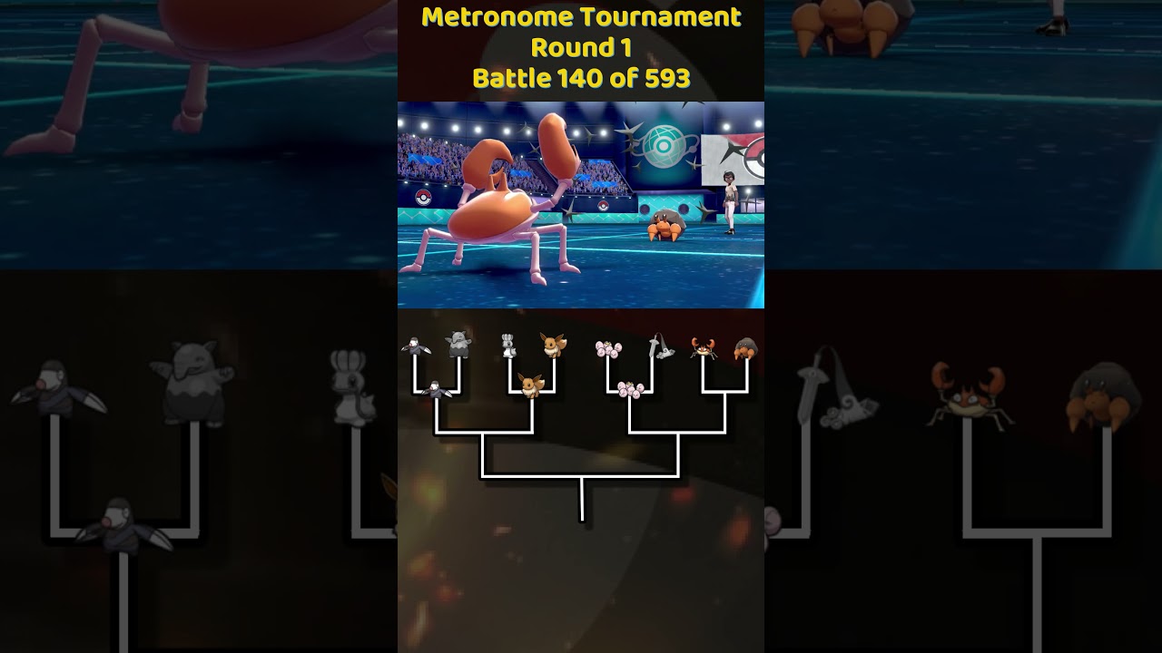 krabby Vs Dwebble #metronomebattle #pokemon #pokemonviolet #Krabby #Dwebble