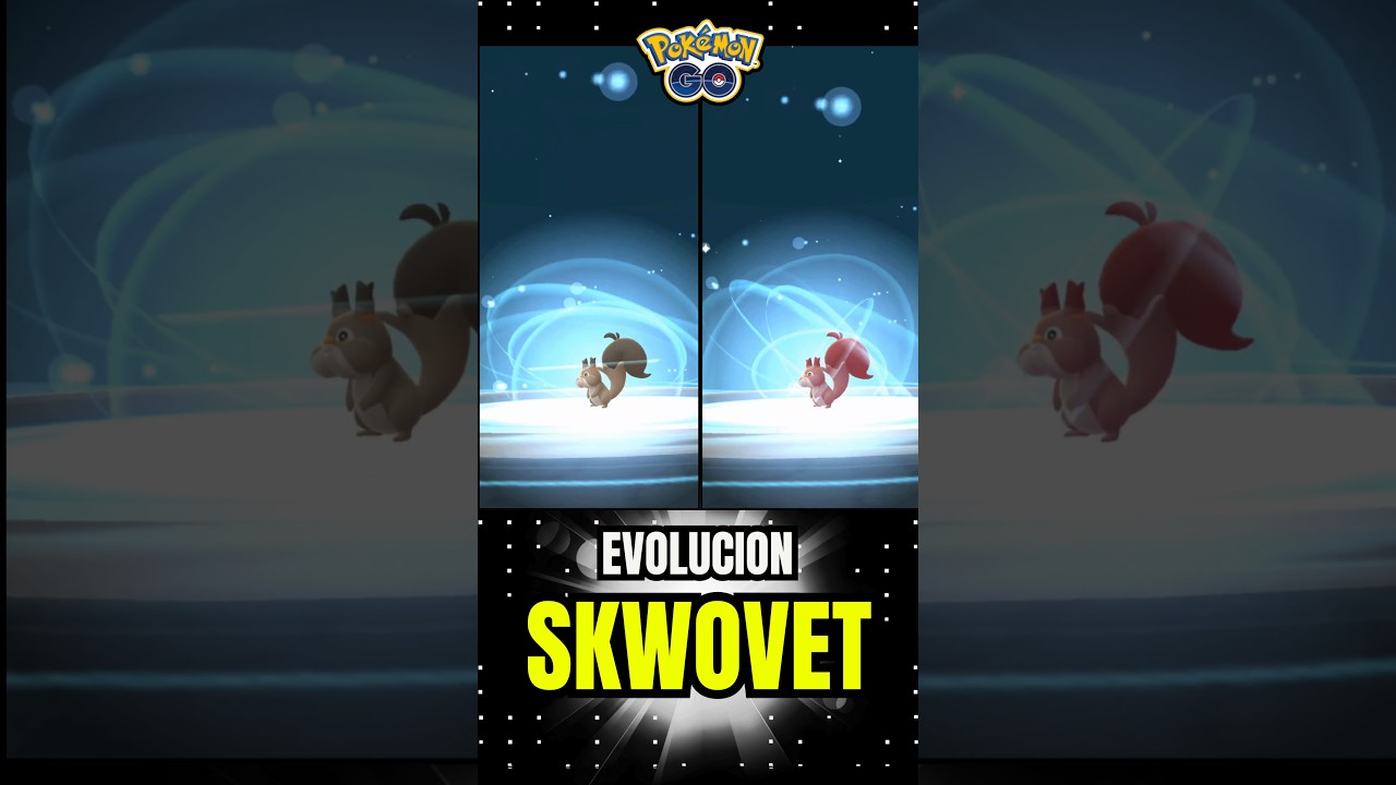 Skwovet normal VS Skwovet Shiny ¿Cual te gusta más?  #pokemongo