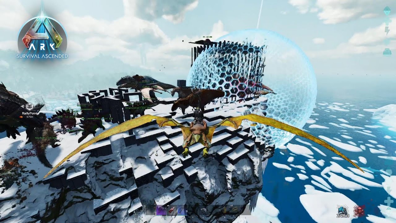 【ASA】野生テイムのプテラでトライブ初PVP！【PVP】＃2