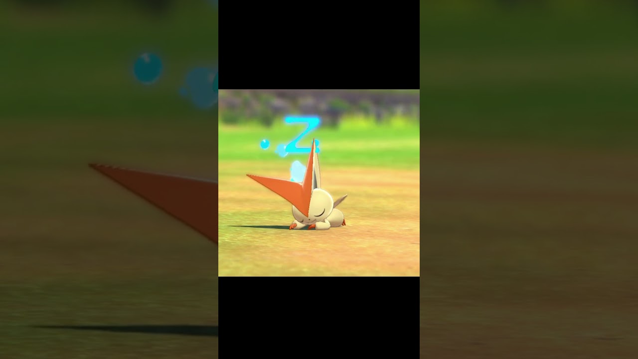 寝ているビクティニ　#Shorts