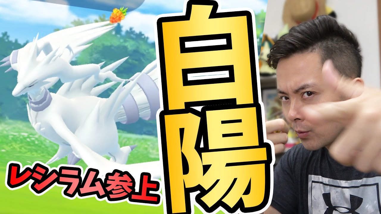 レシラム参戦！！遠目だけどスローは余裕！レイドの数少ない！？新AR機能について！【ポケモンGO】