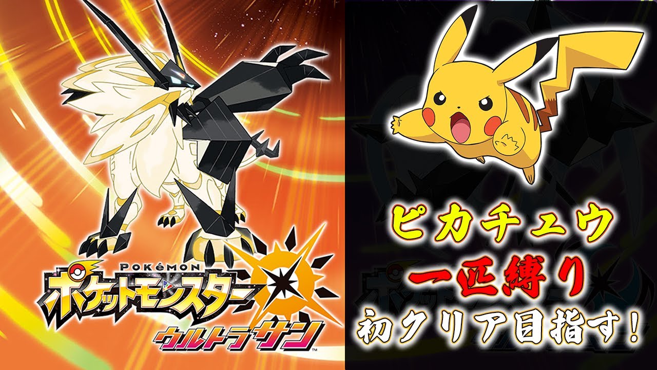 【ポケモンUSUM】ピカチュウ一匹で初クリアを目指す!!Part2【ポケットモンスターウルトラサンムーン】