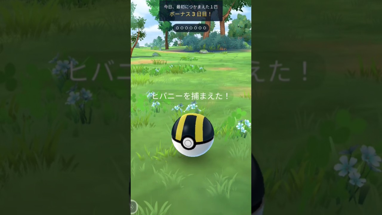 【ポケモン0GO】野生のヒバニーを捕まえるシーン# 8