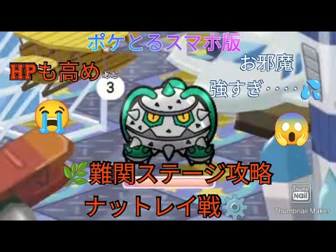 ポケとるスマホ版   難関ステージ攻略ステージ460ナットレイ戦