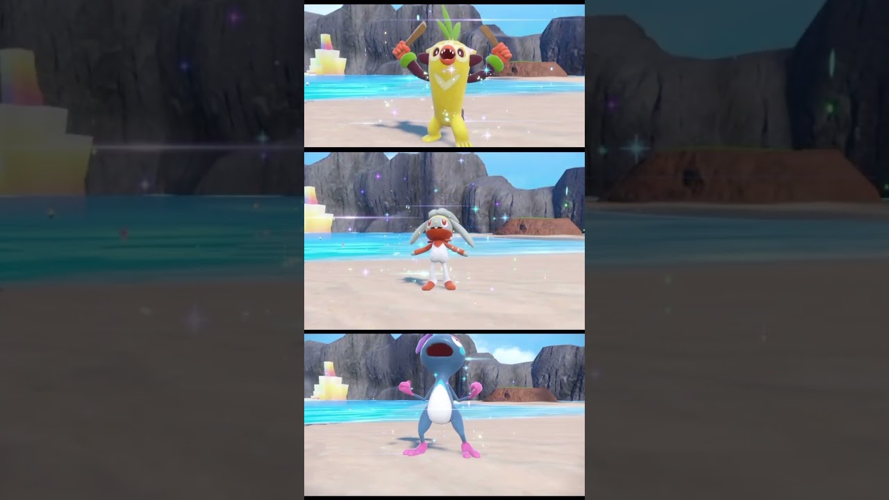 ガラル地方御三家色違い #ポケモン #御三家 #色違い #ガラル御三家  #サルノリ #ヒバニー  #メッソン #剣盾 #ガラル地方 #ゴリランダー #エースバーン #インテレオン