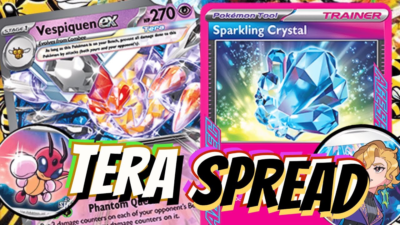 Vespiquen ex Returns! 🐝👑 W/ Ledian, Briar & Sparkling Crystal. PTCGL Stellar Crown. Dusclops