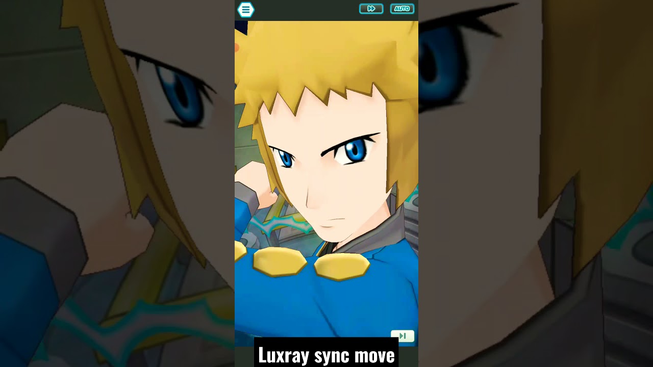 Luxray thunderfang ultimate sync move || #shorts