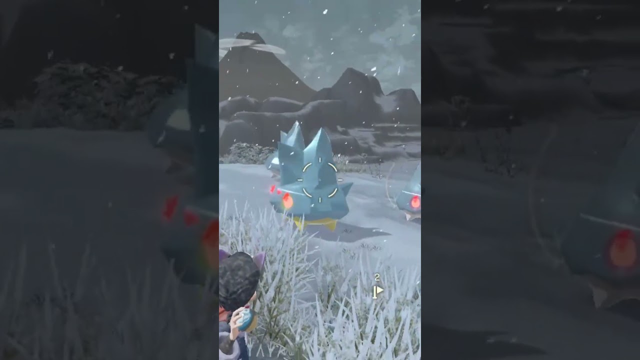 上目遣い系ポケモン？色違いカチコール親分【ポケモンレジェンズアルセウス】#shorts #色違い #pokemon #ポケモン