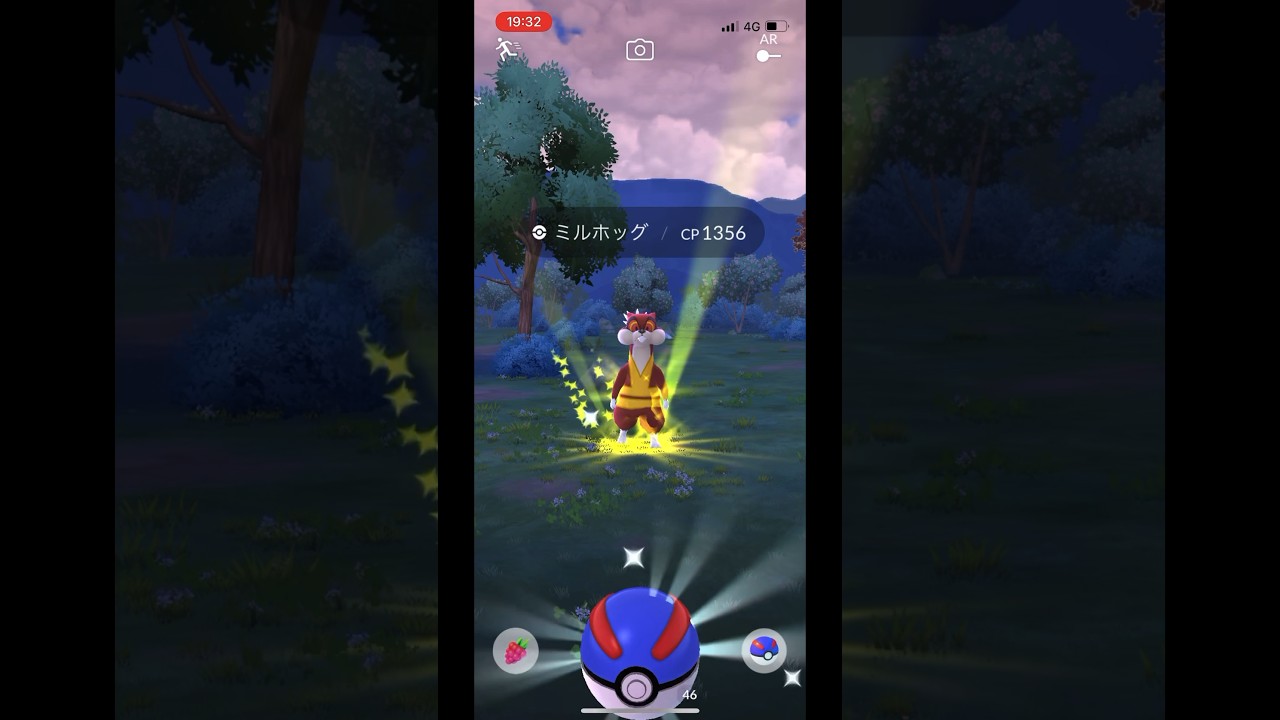 ポケモンgo やせいのミルホッグゲットチャレンジ　#pokemongo