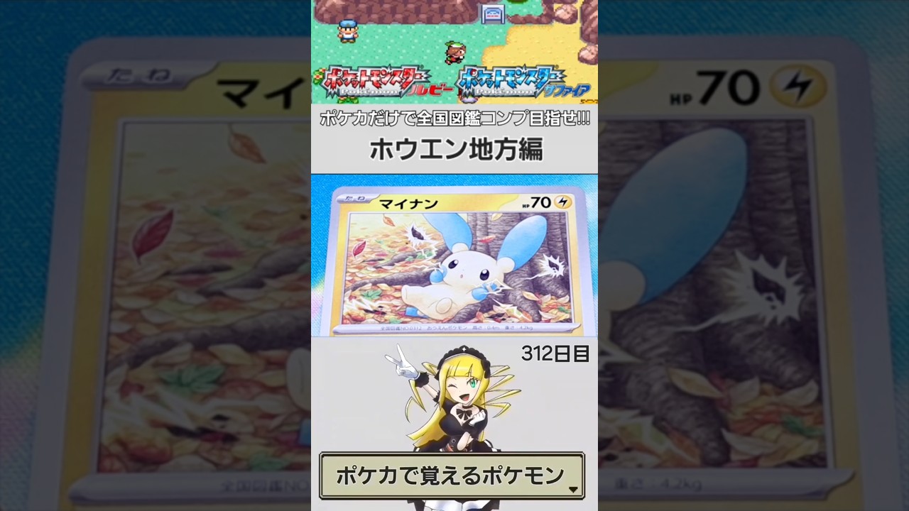 【NO.0312】ポケカで覚える全国図鑑シリーズ【ホウエン地方】