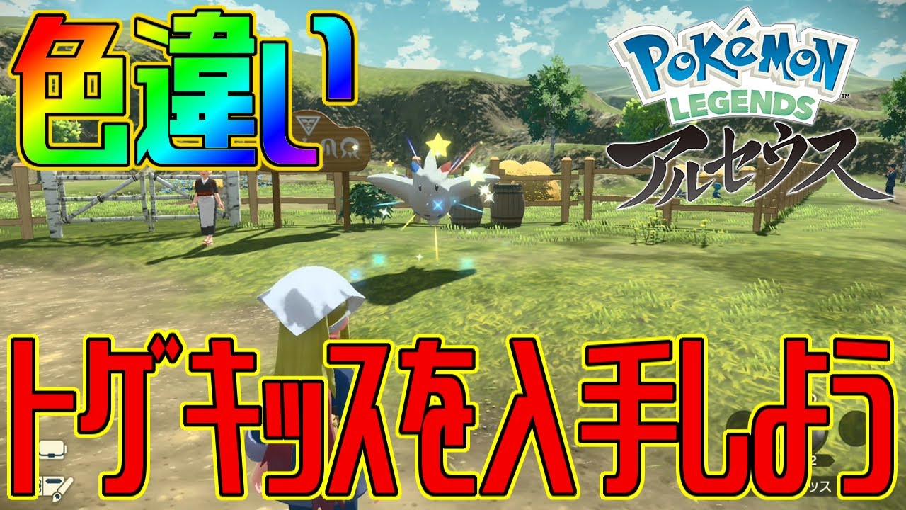 【ポケモンアルセウス】色違いトゲキッスを入手しよう 進化入手【Pokémon LEGENDS アルセウス】