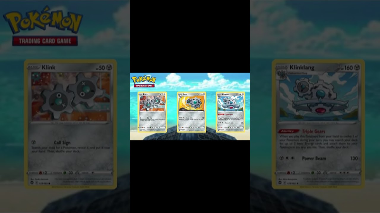 Pokemon cards from Unova region | #Klink #Klang  #Klinklang | #shorts # Pokemon cards # TCG