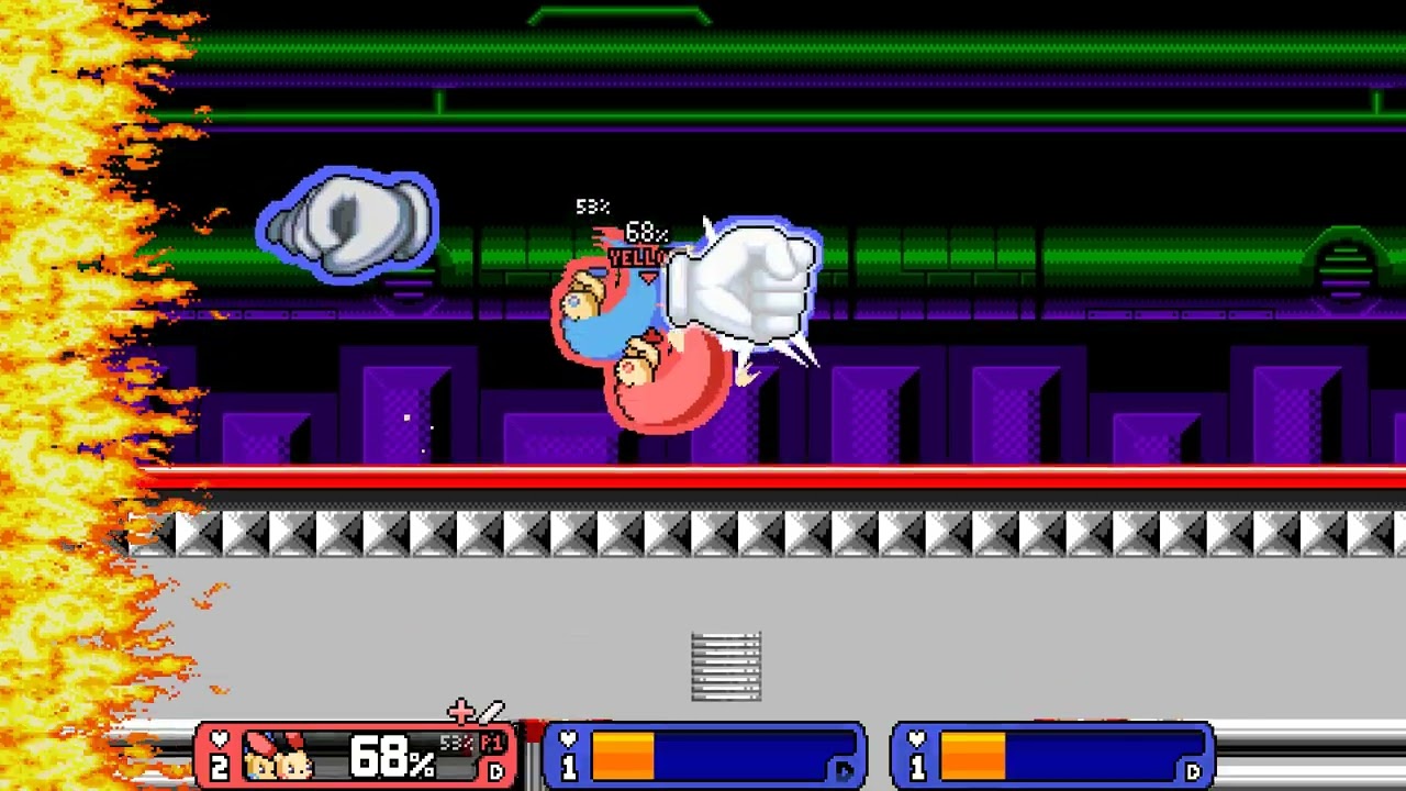 Rivals of Aether: Adrenaline Rush: Minun & Plusle vs Master Hand & Crazy Hand but I only need 1 kill
