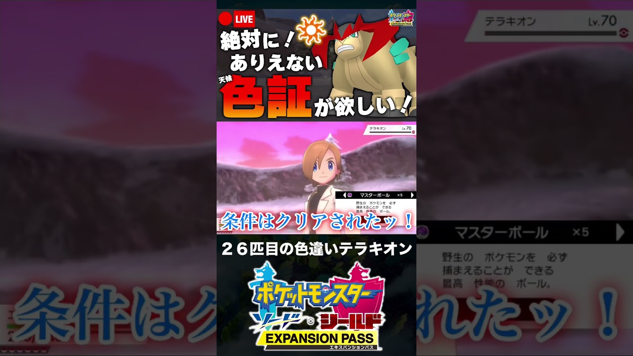 26匹目の色違いテラキオンと邂逅した男【ポケモン剣盾】